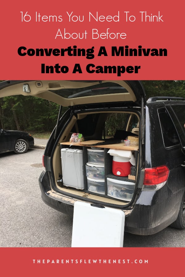 16 Items You Need To Think About Before Converting A Minivan Into A Camper