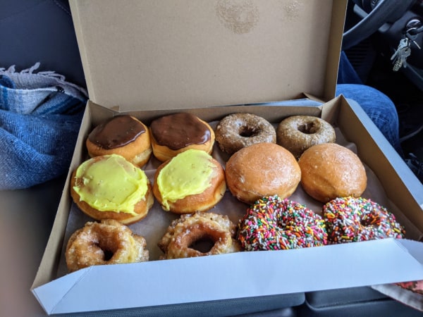 Donuts from Ralph's Do-Nut Shop in Cookeville, Tennessee. 