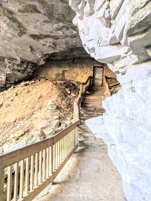 The entrance to North Cave in Carter Caves State Resort Park, Kentucky.