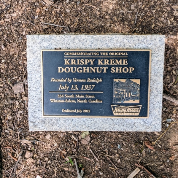 Location of the first Krispy Kreme Doughnut Shop, Winston-Salem, NC.