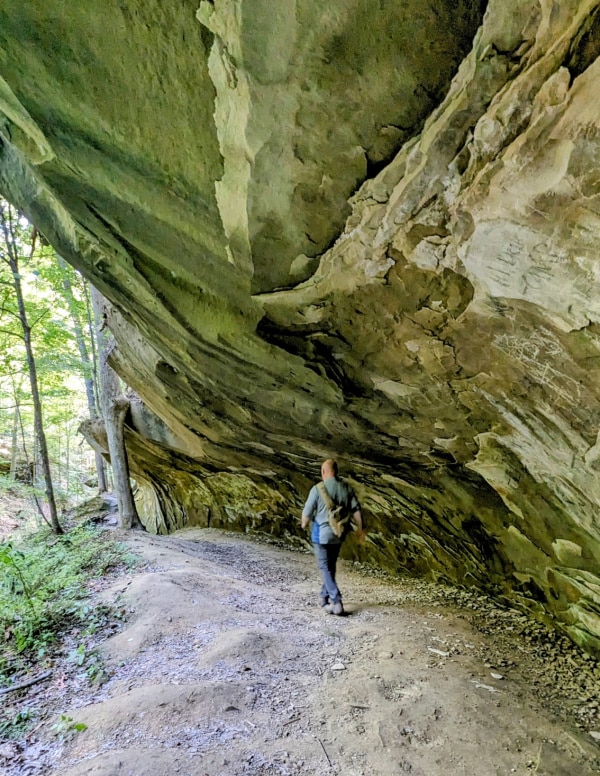 Rock shelter, Low Gap Trail, Morgan-Monroe State Forest, Indiana.