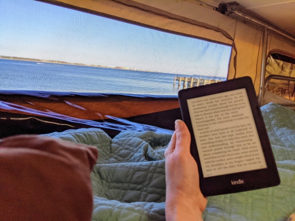 A Kindle is a great gift for an RVer who loves to read. 