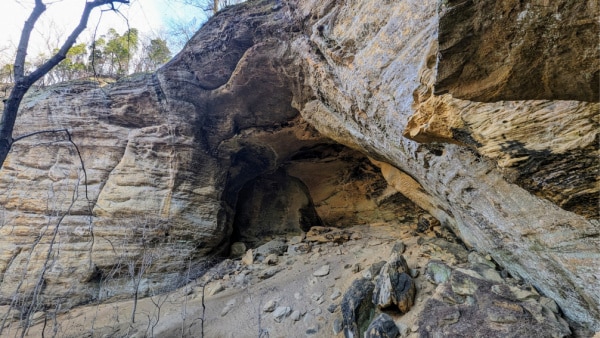 Morgan's Cave Rock Shelter, Kentucky.