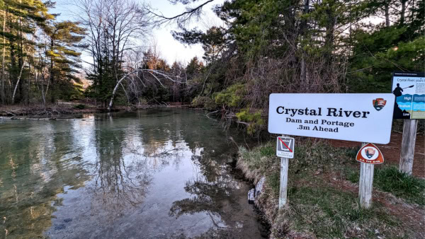 Crystal River canoe launch.