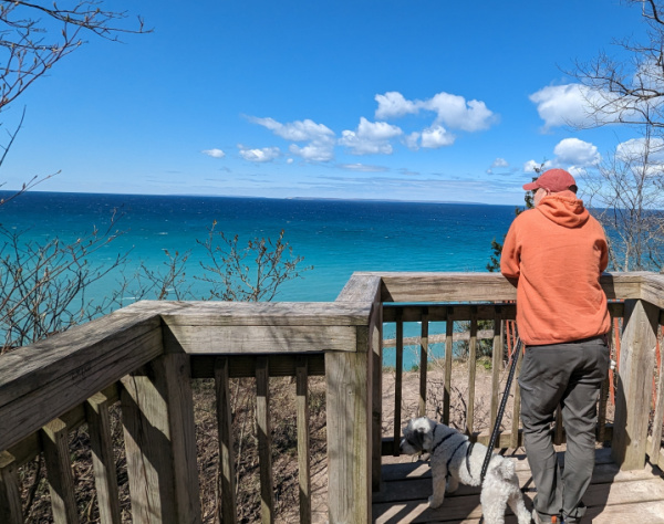 Beautiful views seen at the lookout in Clay Cliffs Natural Area.