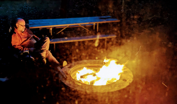 Fire Pit ast Traverse City State Park, MI.
